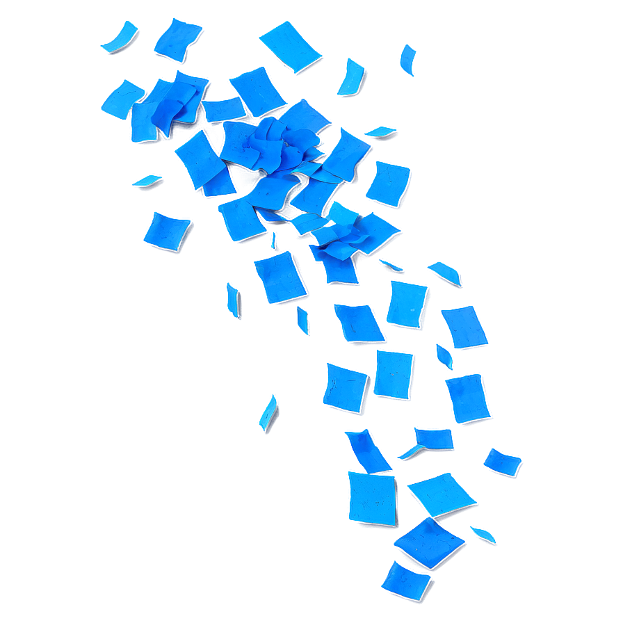 Parisian Blue Confetti Toss Png 3 PNG image