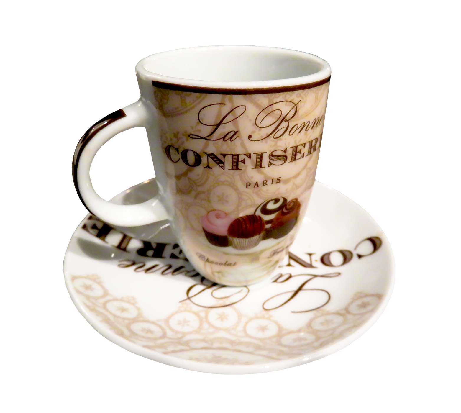 Parisian Confectionery Coffee Cup PNG image