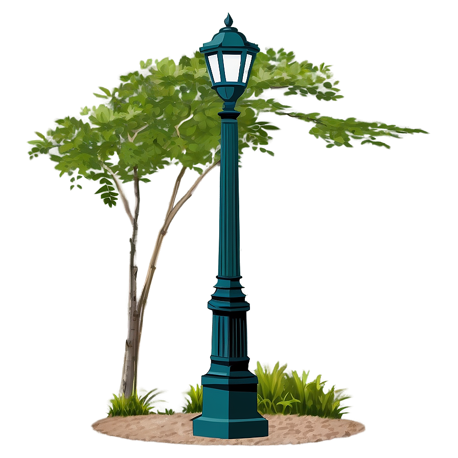 Park Path Light Post Png 76 PNG image