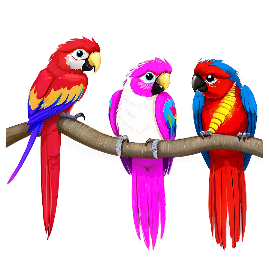 Parrot Family Png 05242024 PNG image