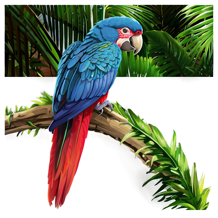 Parrot In Jungle Png 6 PNG image