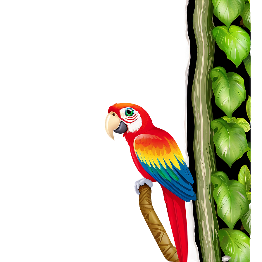 Parrot In Jungle Png 73 PNG image