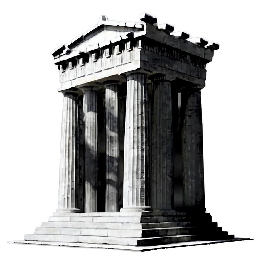 Parthenon Black And White Png 61 PNG image