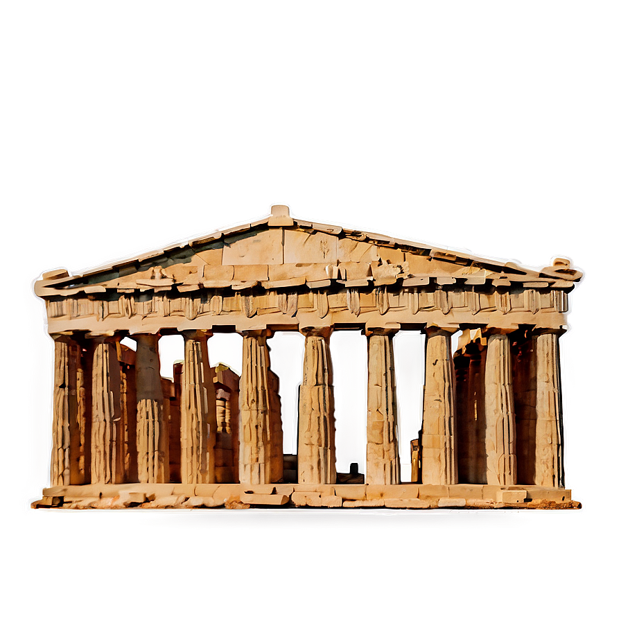 Parthenon During Sunset Png Hur PNG image