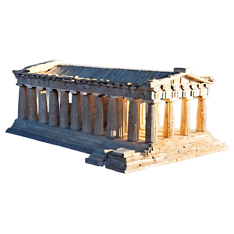 Parthenon Golden Hour Png Xum36 PNG image