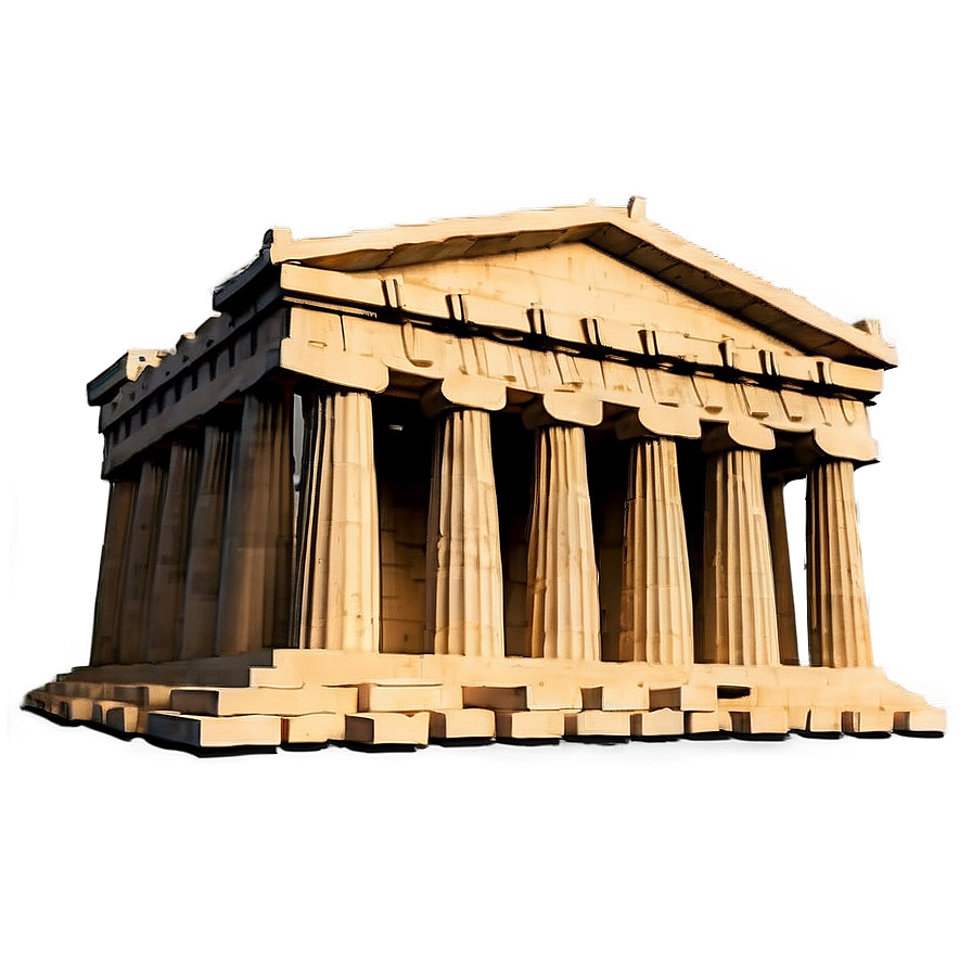 Parthenon In Misty Morning Png 42 PNG image