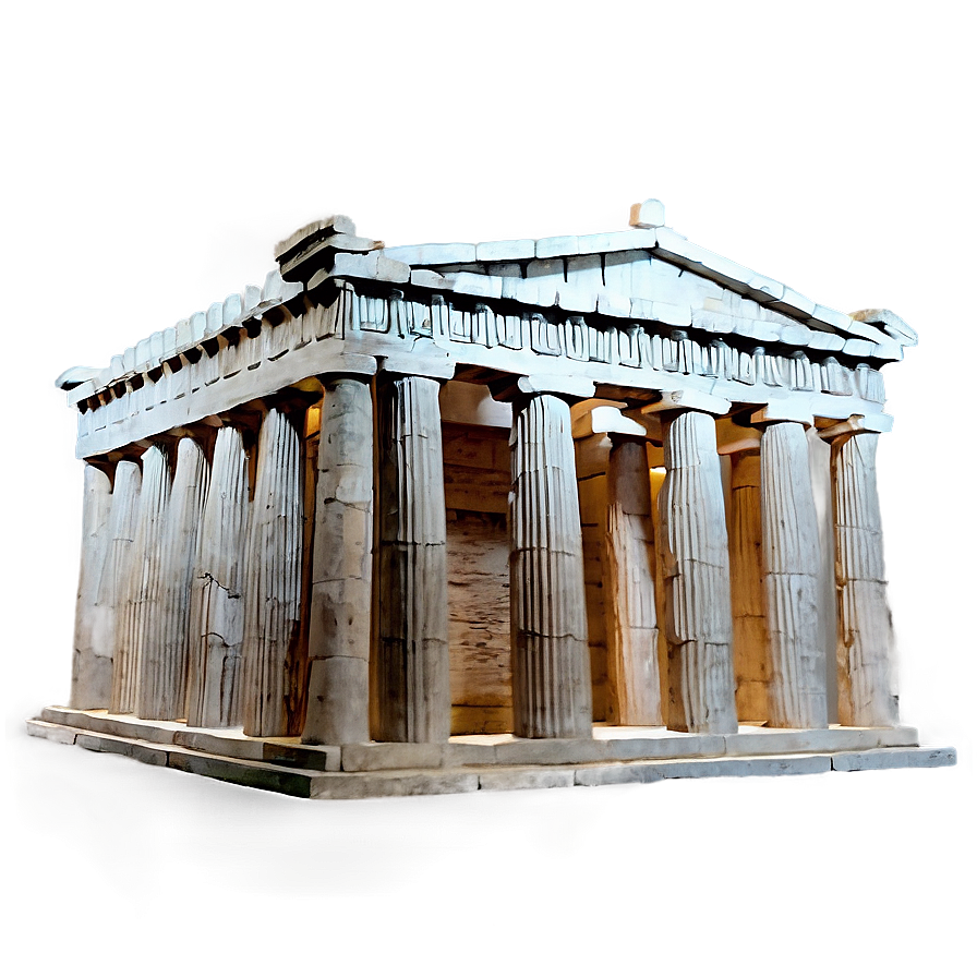 Parthenon Night View Png Fnl PNG image