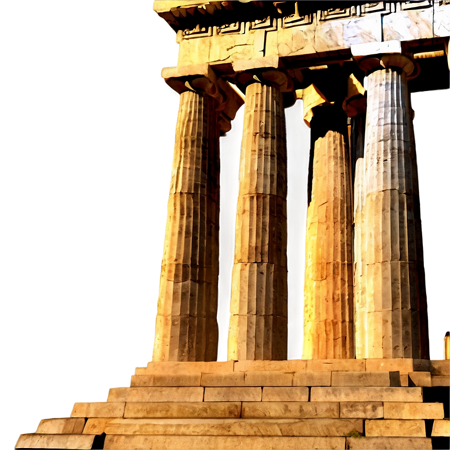 Parthenon Night View Png Orc PNG image