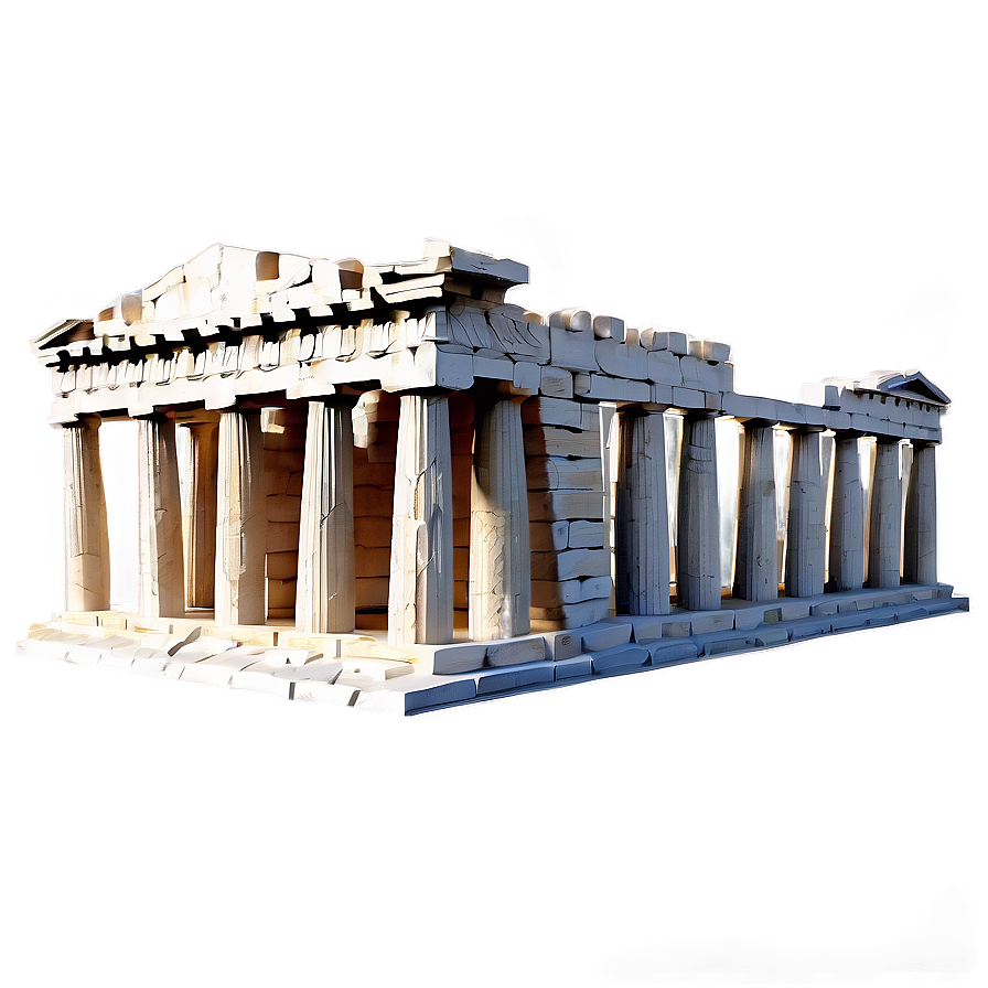 Parthenon Ruins Sketch Png 60 PNG image