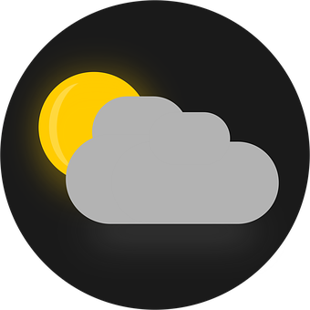 Partly Cloudy Weather Icon PNG image