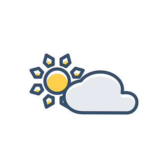 Partly Cloudy Weather Icon PNG image