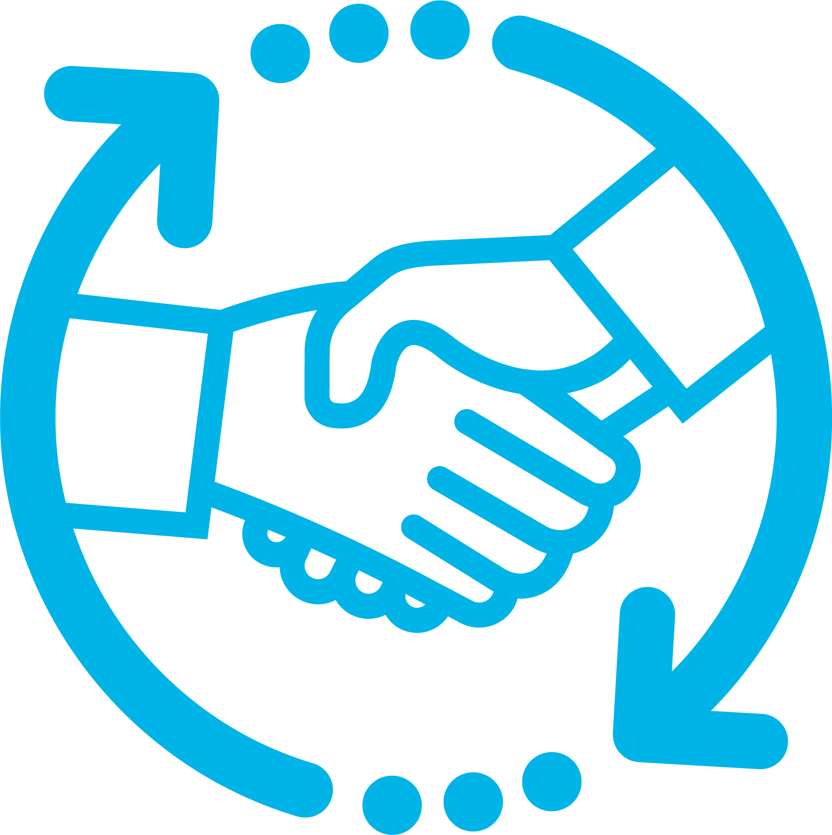 Partnership Handshake Icon PNG image