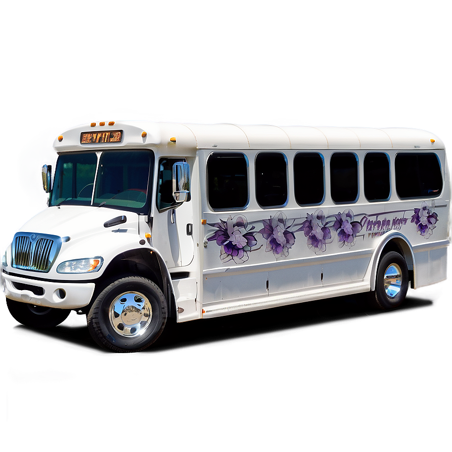 Party Bus Wedding Shuttle Png 06272024 PNG image