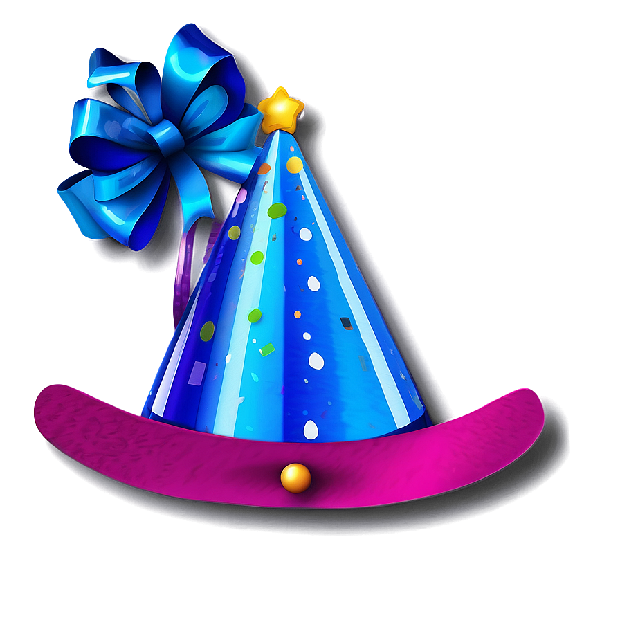 Party Hat With Bows Png Jjj PNG image