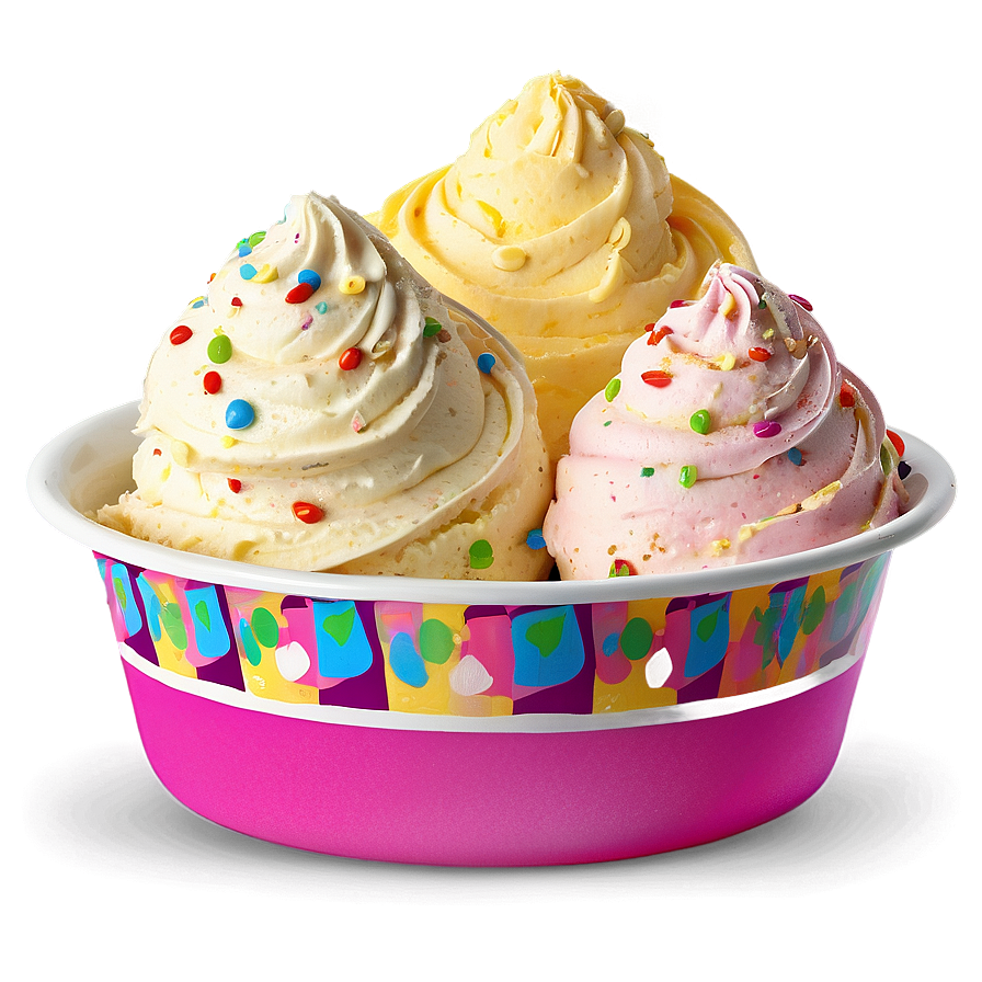 Party Ice Cream Cup Png 2 PNG image