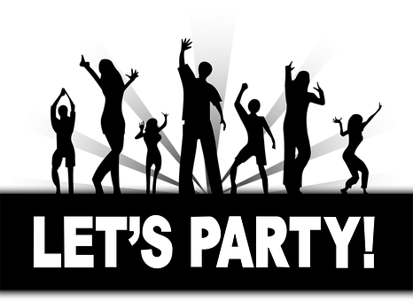 Party Invitation Banner PNG image