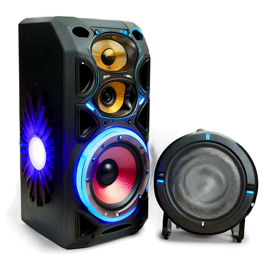 Party Speaker With Lights Png 05252024 PNG image