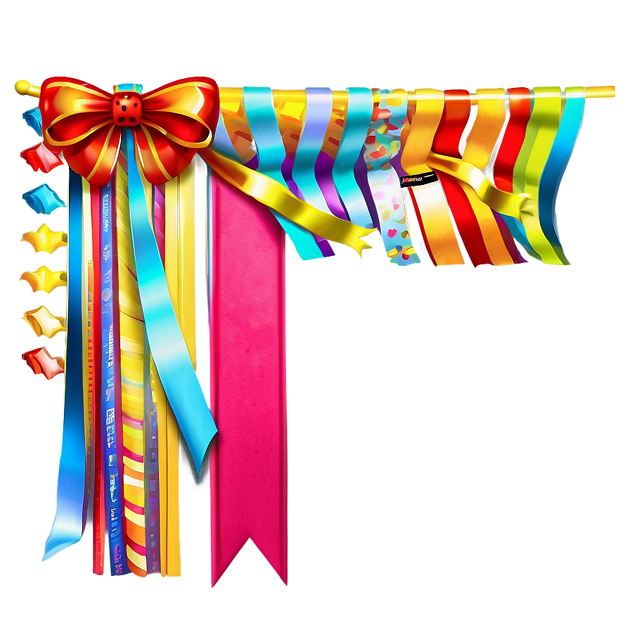 Party Streamers And Banners Png 06282024 PNG image