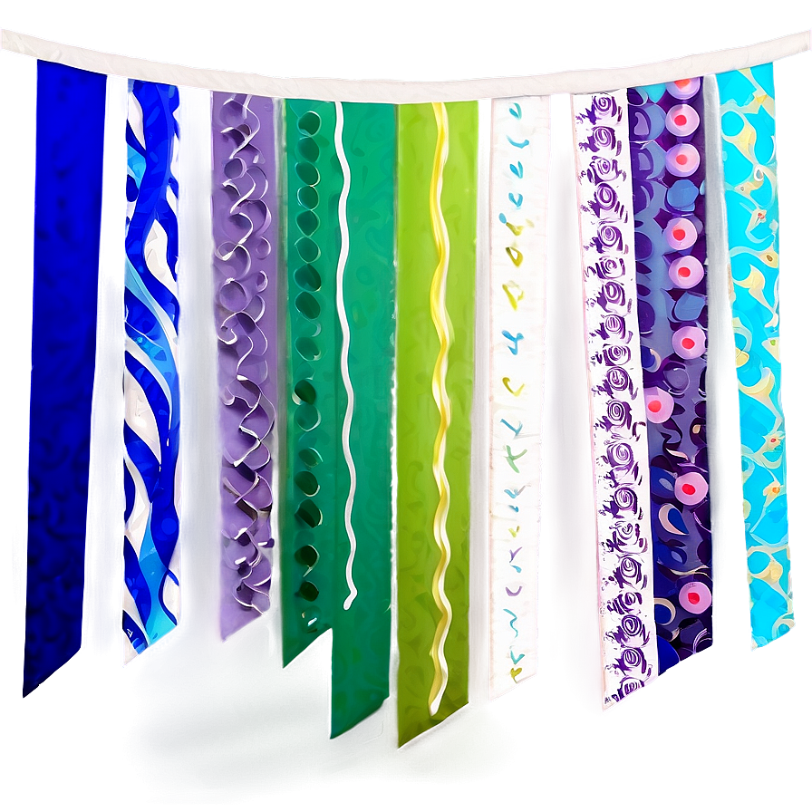 Party Streamers And Banners Png Pnr73 PNG image