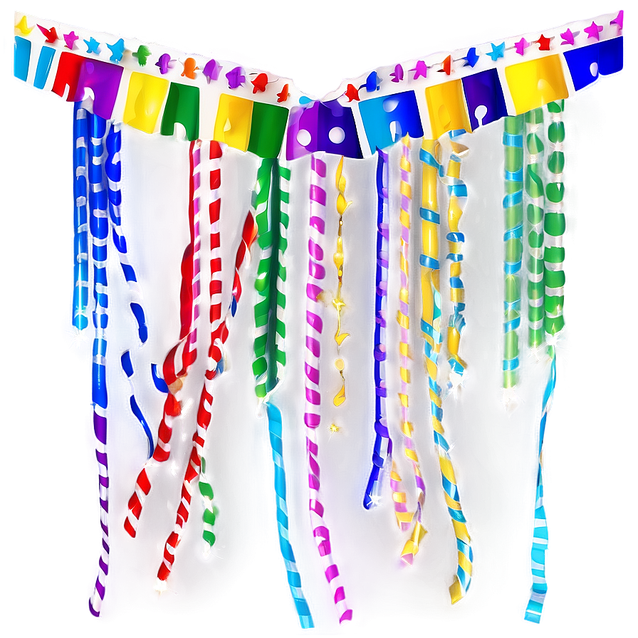 Party Streamers And Lights Png Jbm41 PNG image