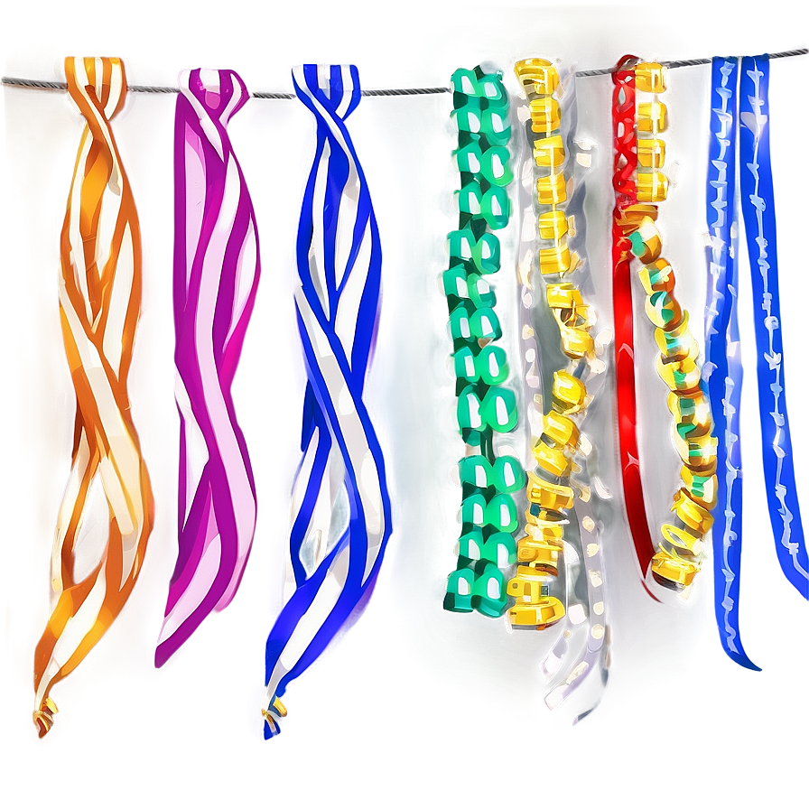 Party Streamers And Lights Png Lcy PNG image