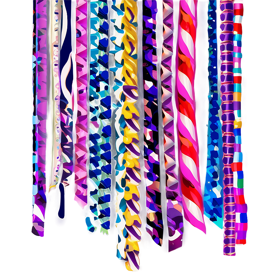 Party Streamers Confetti Png Ksx PNG image