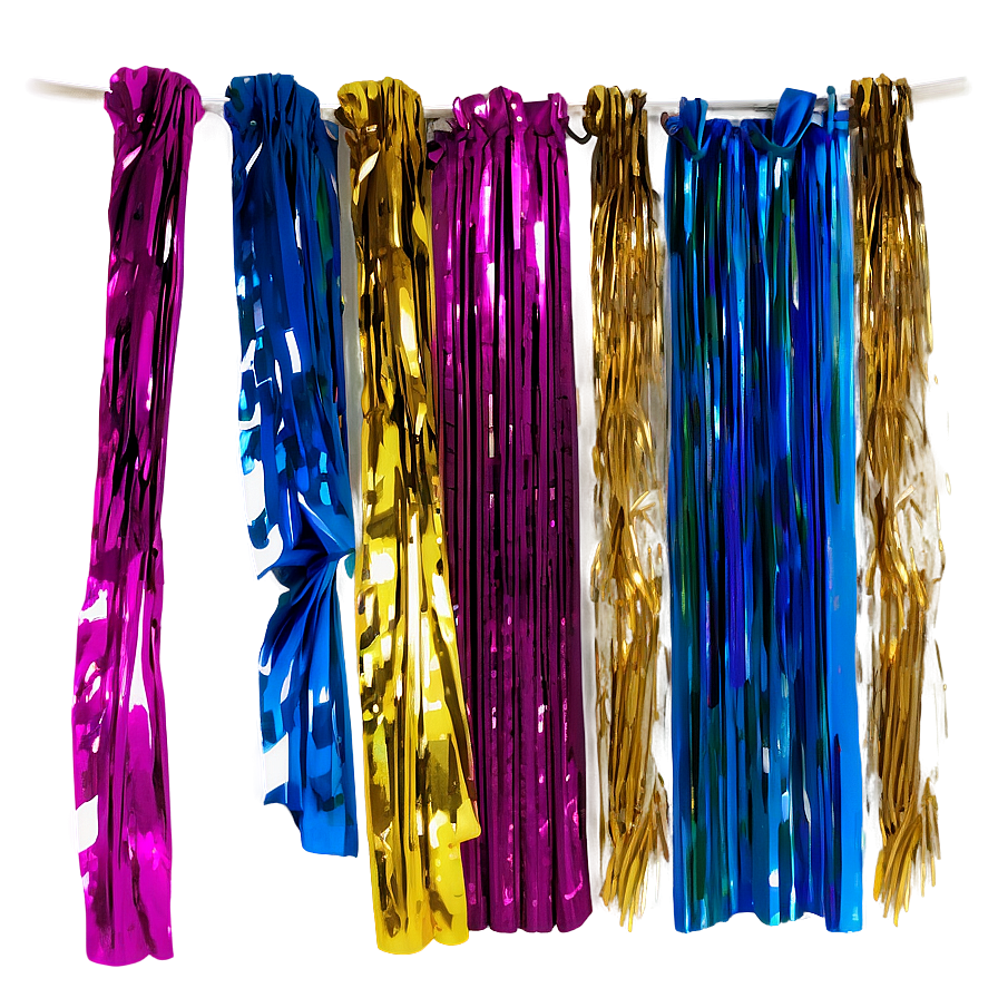 Party Streamers Curtain Png 06282024 PNG image