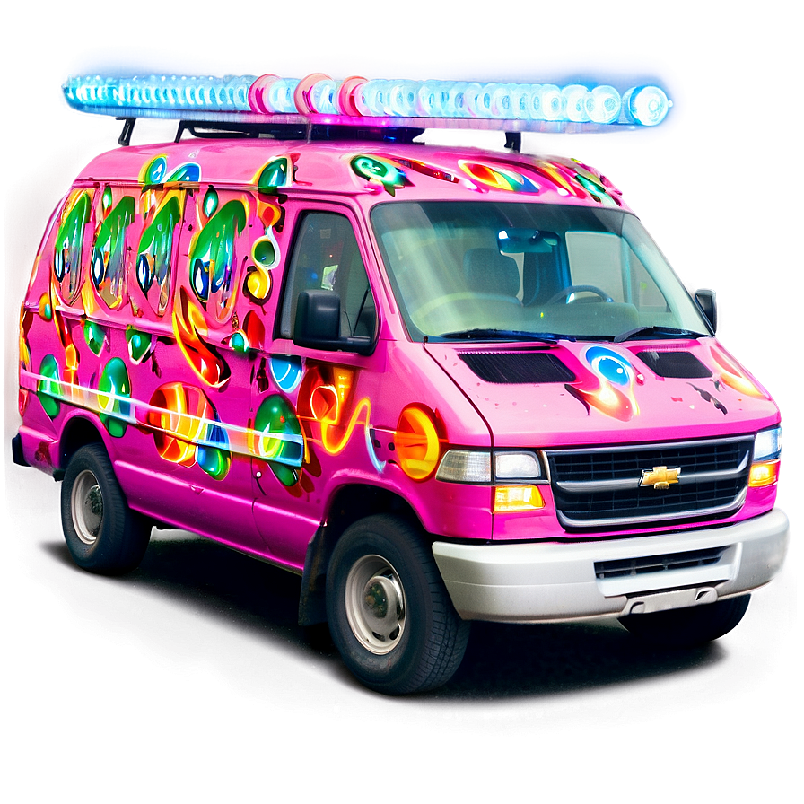 Party Van With Lights Png Iwq85 PNG image