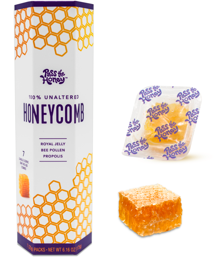 Pass The Honey Comb Packaging PNG image