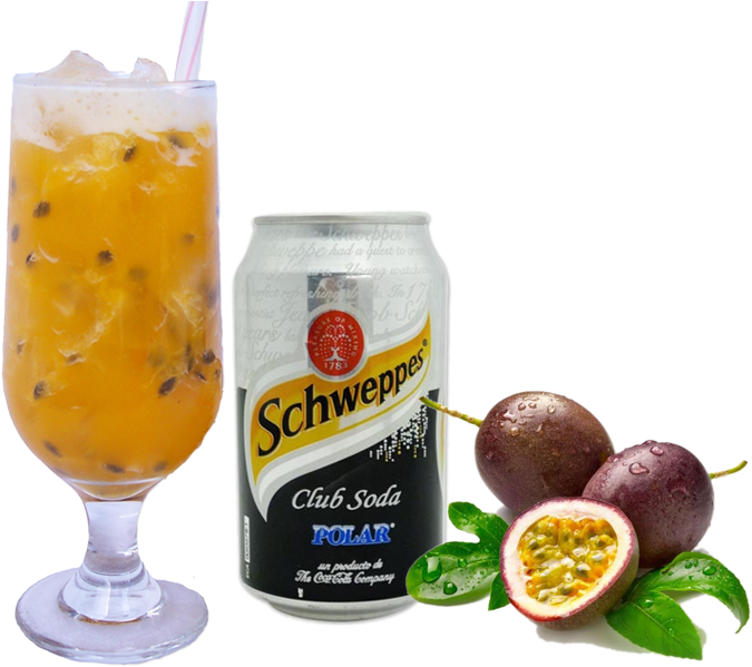 Passion Fruit Cocktailand Soda Can PNG image