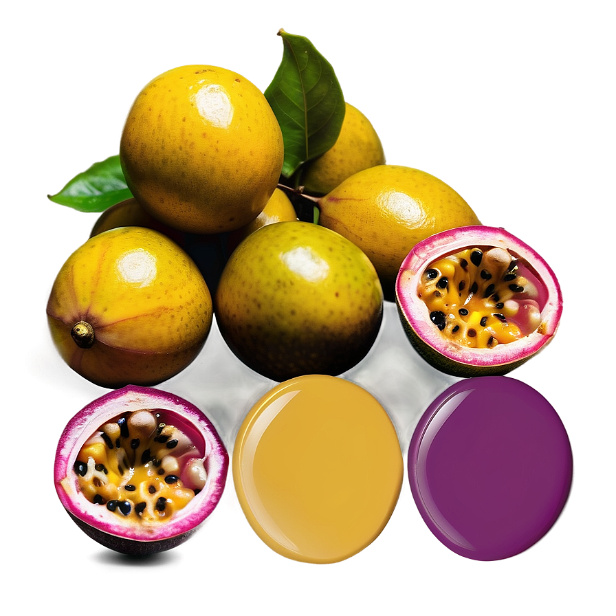 Passion Fruit Color Palette Png 06252024 PNG image