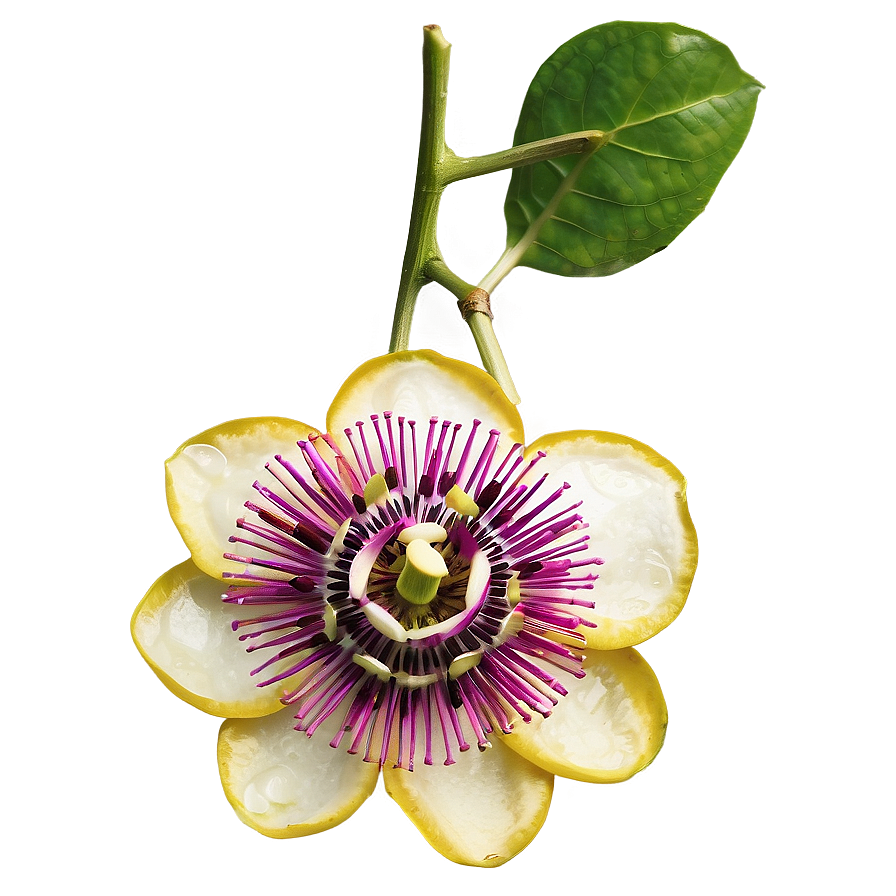 Passion Fruit Flower Blossom Png Kcs26 PNG image