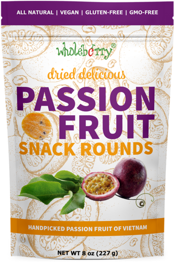 Passion Fruit Snack Rounds Package PNG image