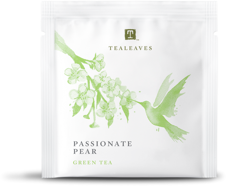 Passionate Pear Green Tea Package PNG image
