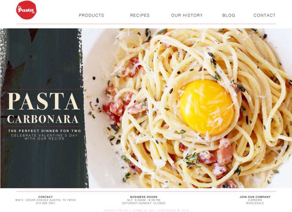 Pasta Carbonara Valentines Promotion PNG image