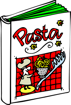 Pasta Recipe Book Cover PNG image