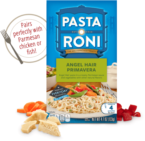 Pasta Roni Angel Hair Primavera Package PNG image