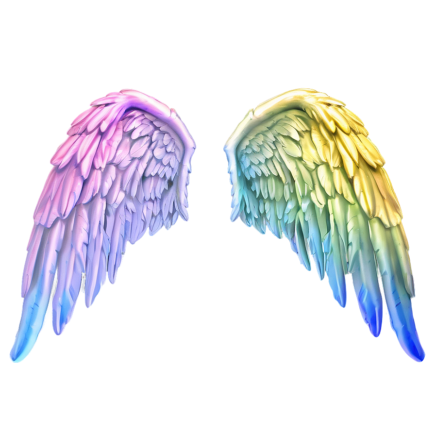 Pastel Angel Wings Background Png 05042024 PNG image