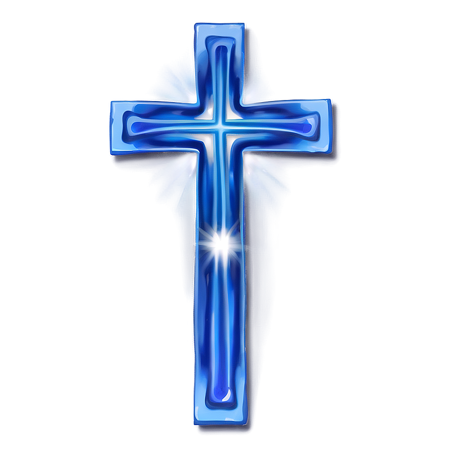 Pastel Blue Cross Png 1 PNG image