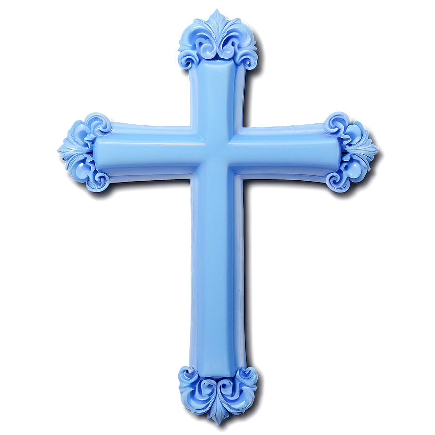 Pastel Blue Cross Png 42 PNG image