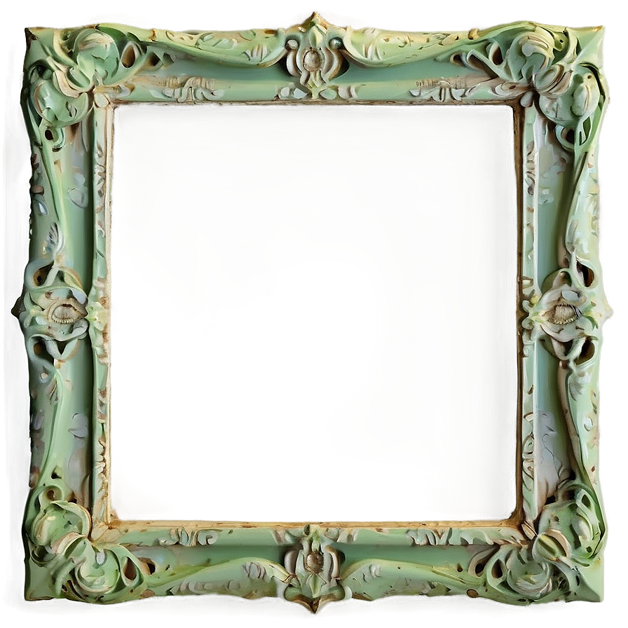 Pastel Green Frame Png Sff5 PNG image