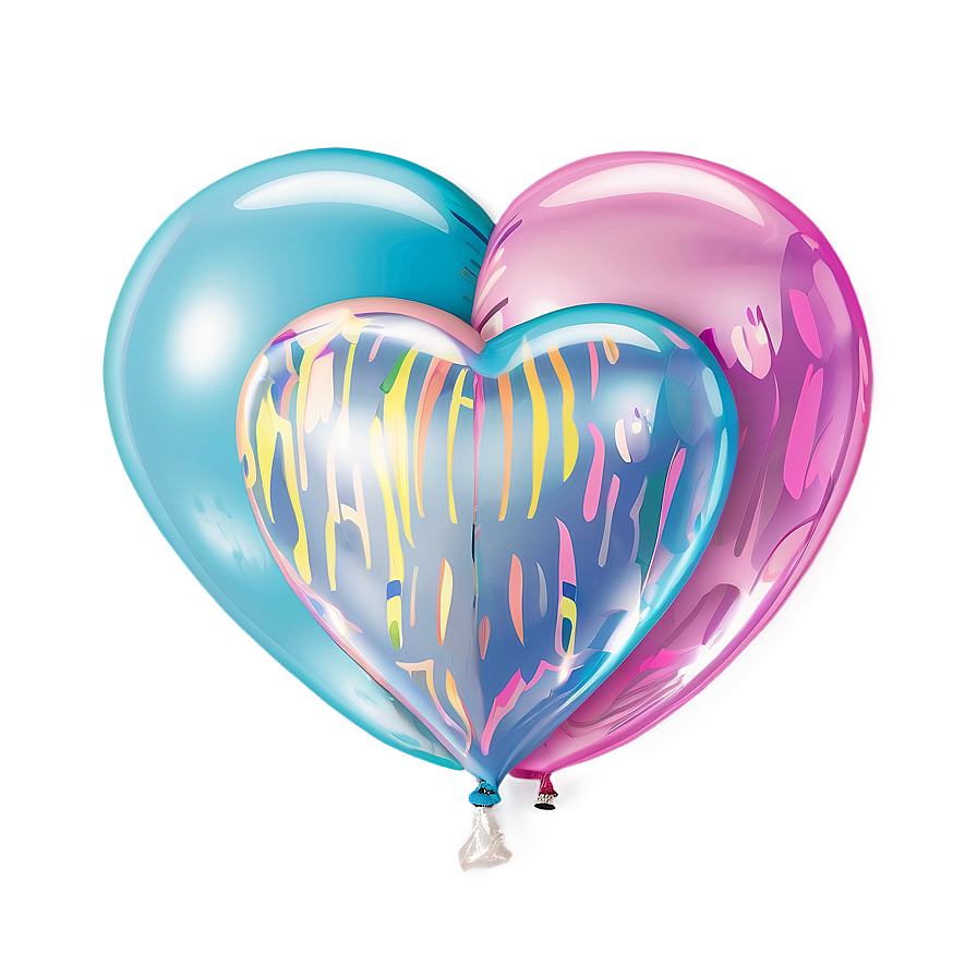 Pastel Heart Balloon Png Wtn48 PNG image