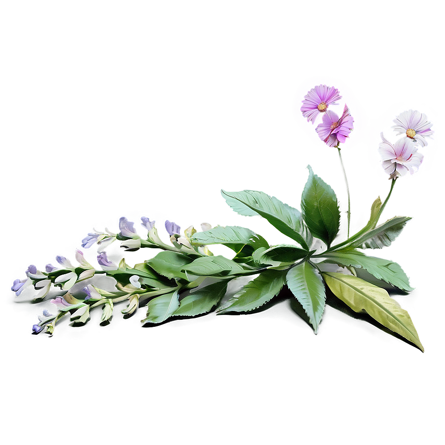 Pastel Indie Flower Arrangement Png Hyn86 PNG image