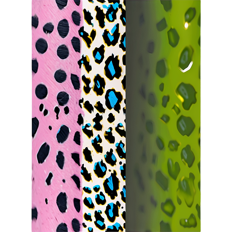 Pastel Leopard Print Png Foy PNG image