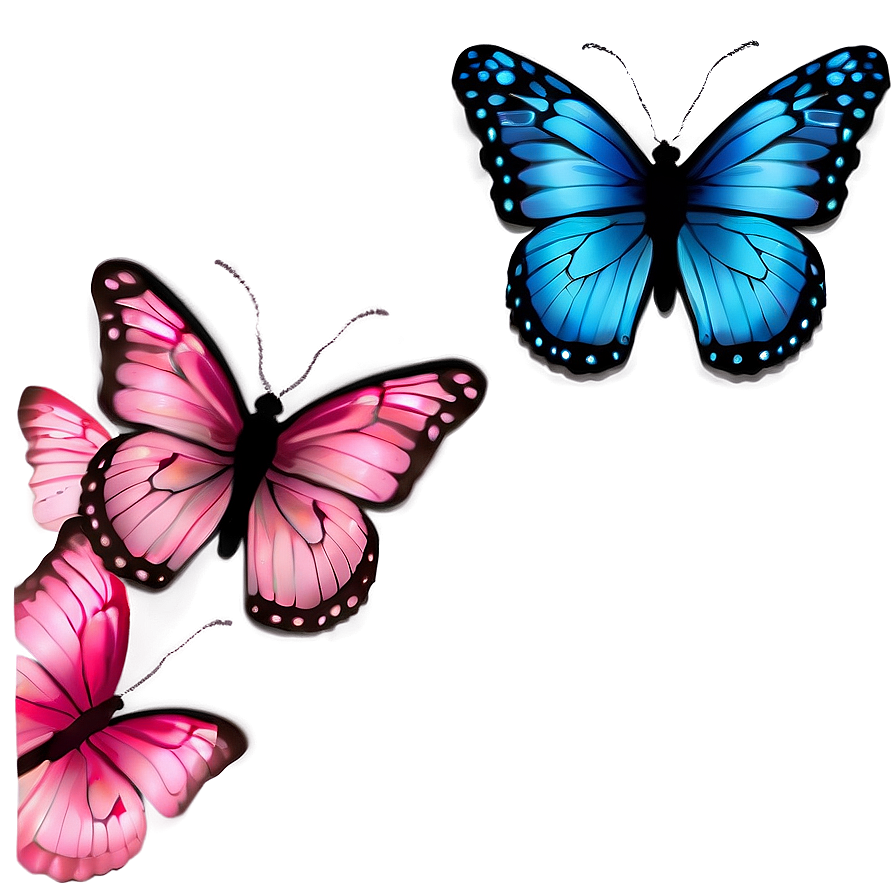 Pastel Pink Butterfly Clip Png 05232024 PNG image