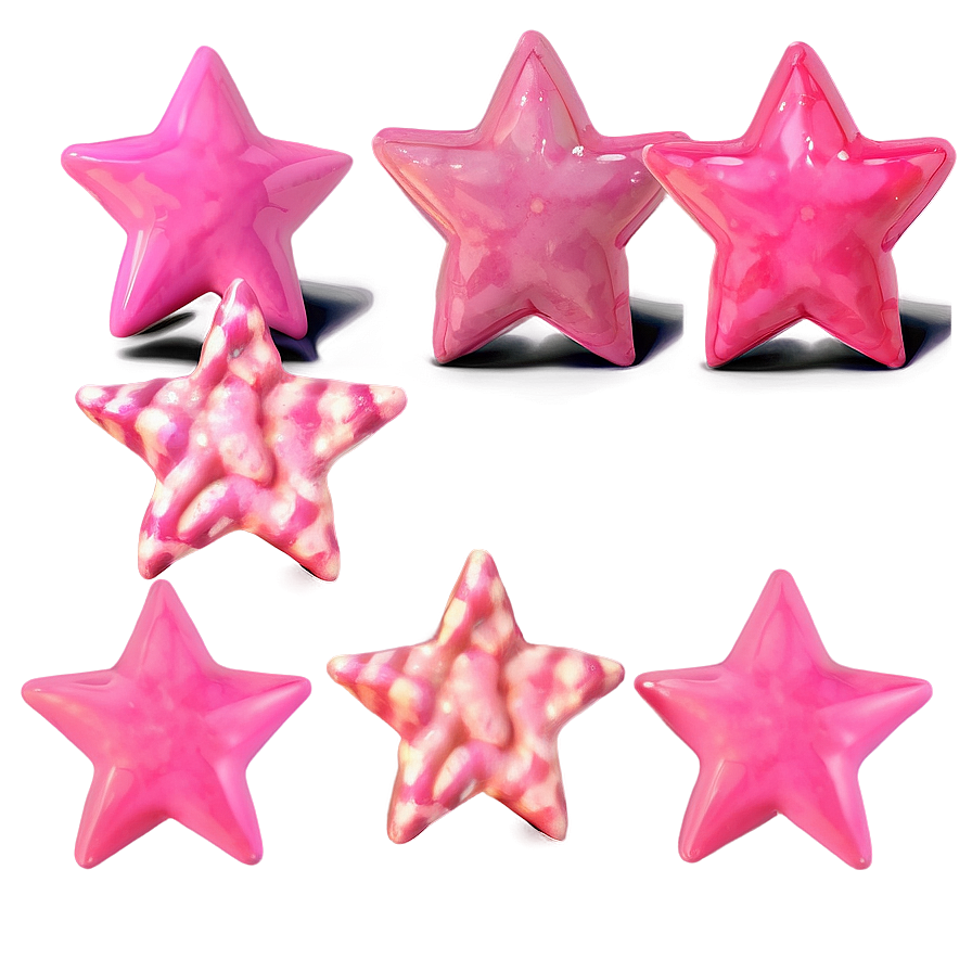 Pastel Pink Stars Png Tlo PNG image