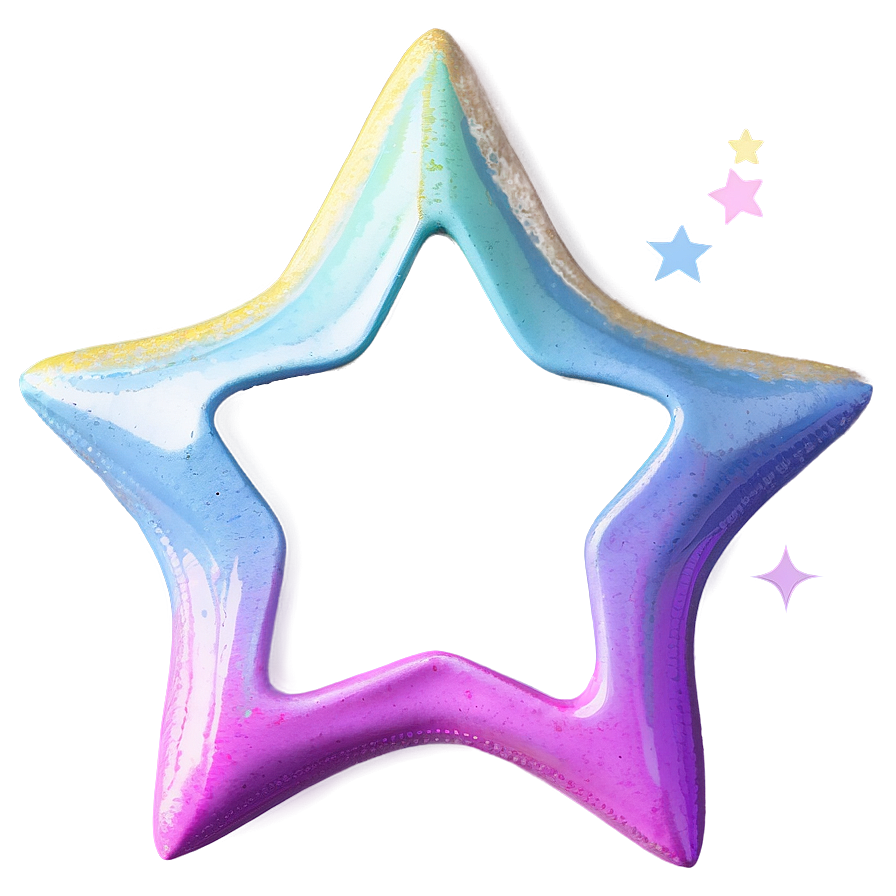 Pastel Star Cute Png Oqe PNG image