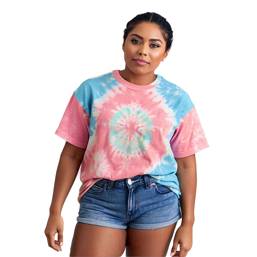 Pastel Tie Dye T-shirt Png Rws PNG image