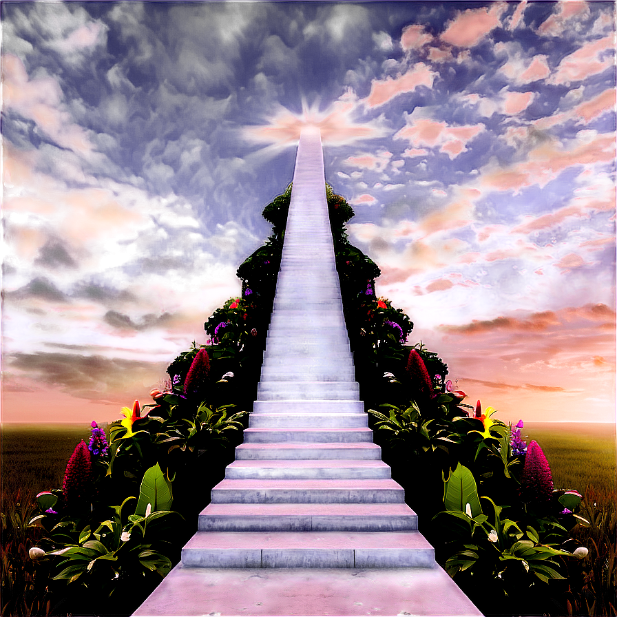 Pathway To Heaven Staircase Png 06252024 PNG image