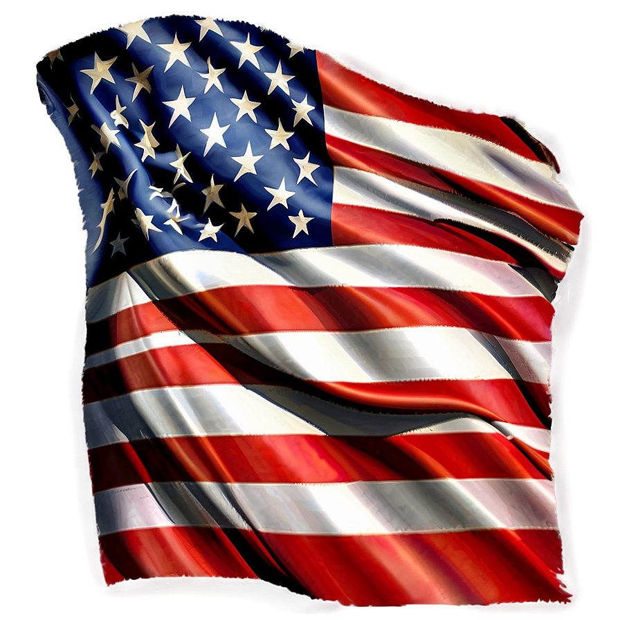 Patriotic American Flag Design Png Fpf9 PNG image